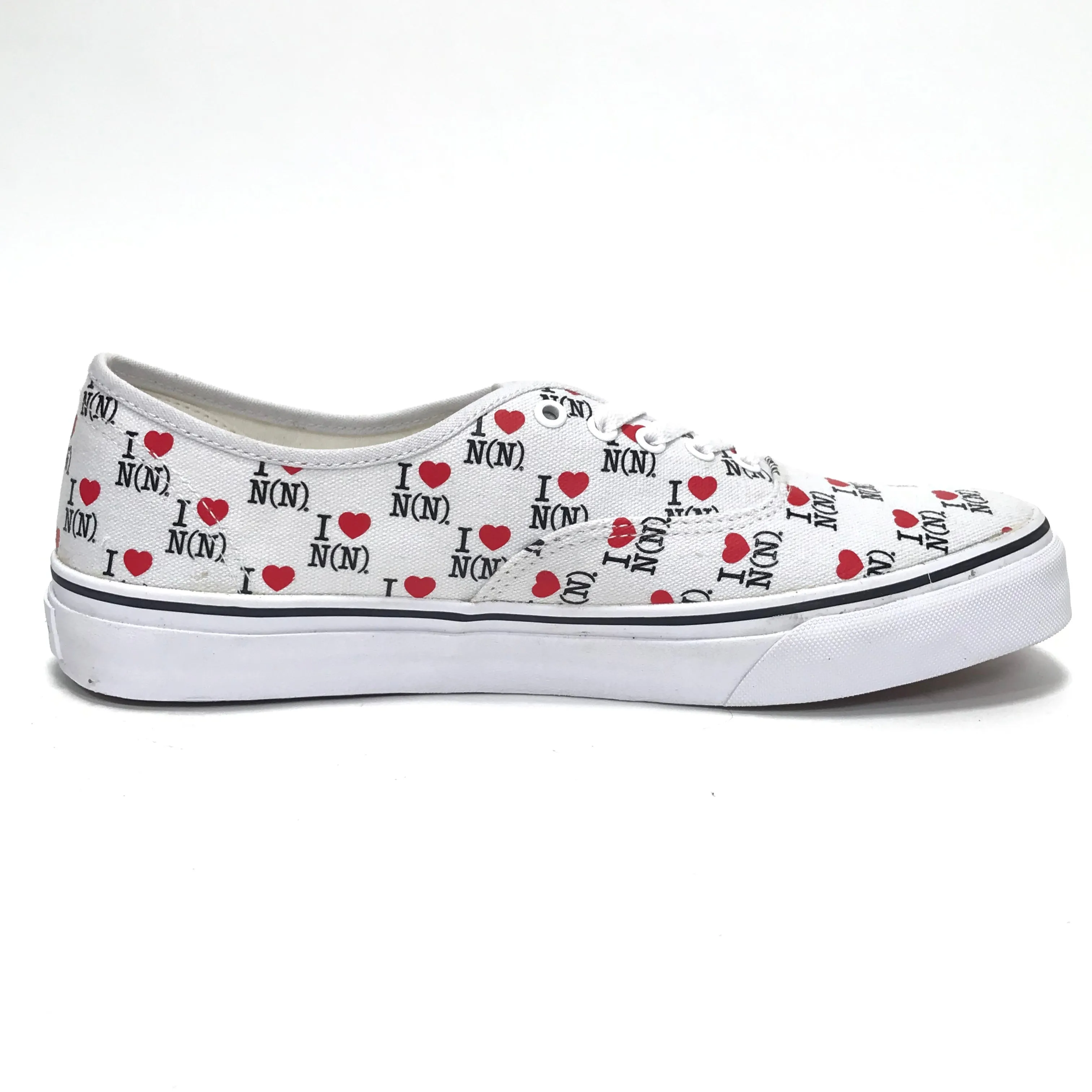 [10] DS! Number Nine I Love N(N) Canvas Sneaker White