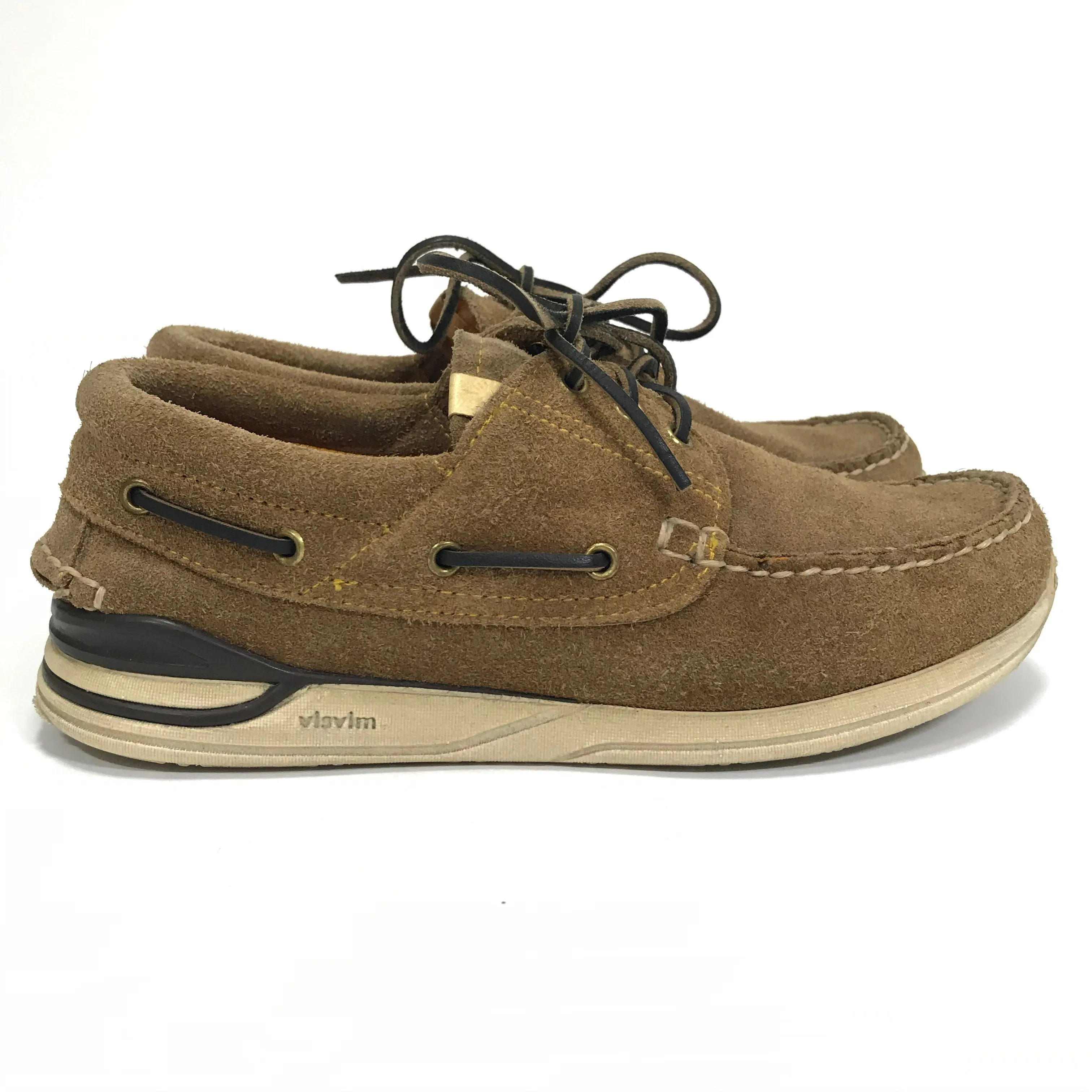 [10] Visvim 12SS Americana Deck Folk Suede Lt Brown