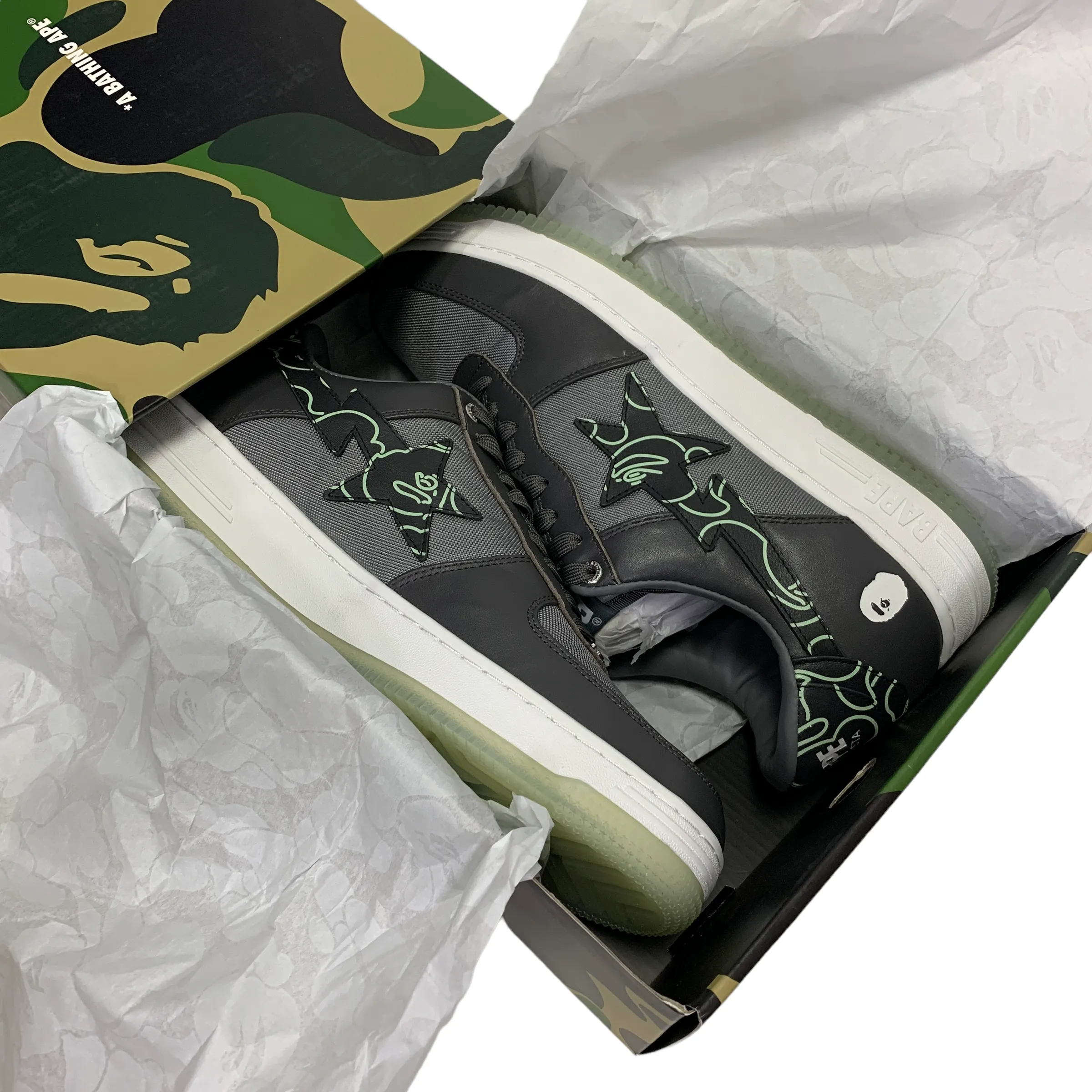 [13] DS! A Bathing Ape Bape Neon Camo Bape Sta