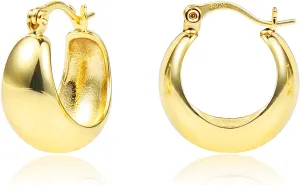 14K Gold Hoop Earrings for Women