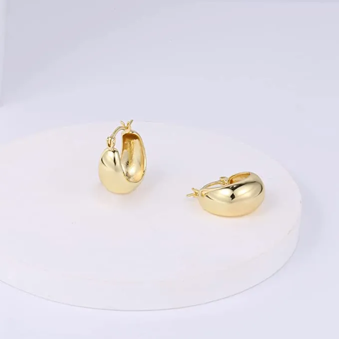 14K Gold Hoop Earrings for Women