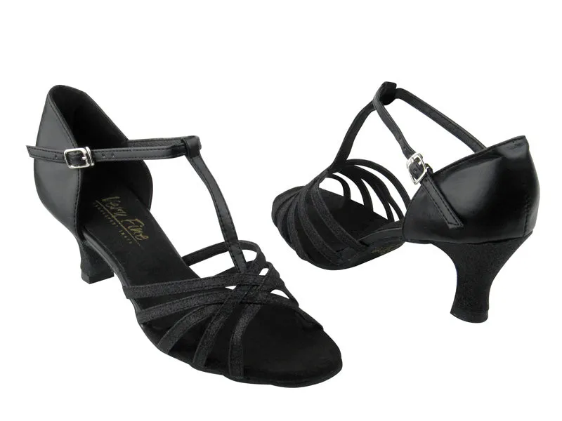 1612 #127 Black Stardust & Black Leather (Same as 16612 Without Mesh)