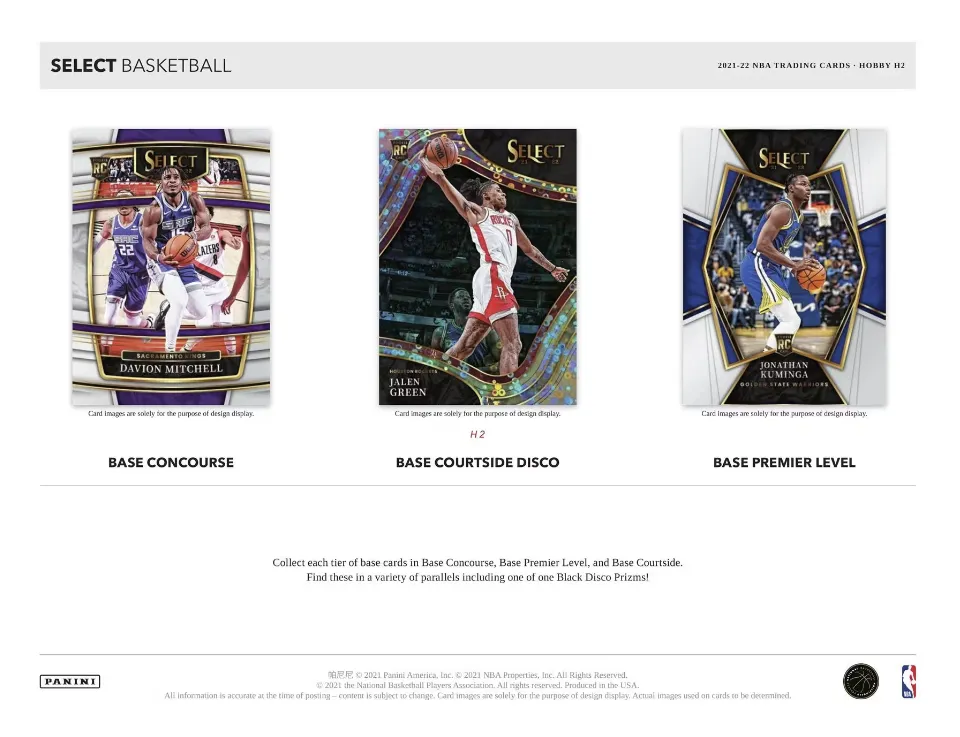 2021-22 Panini Select Basketball H2