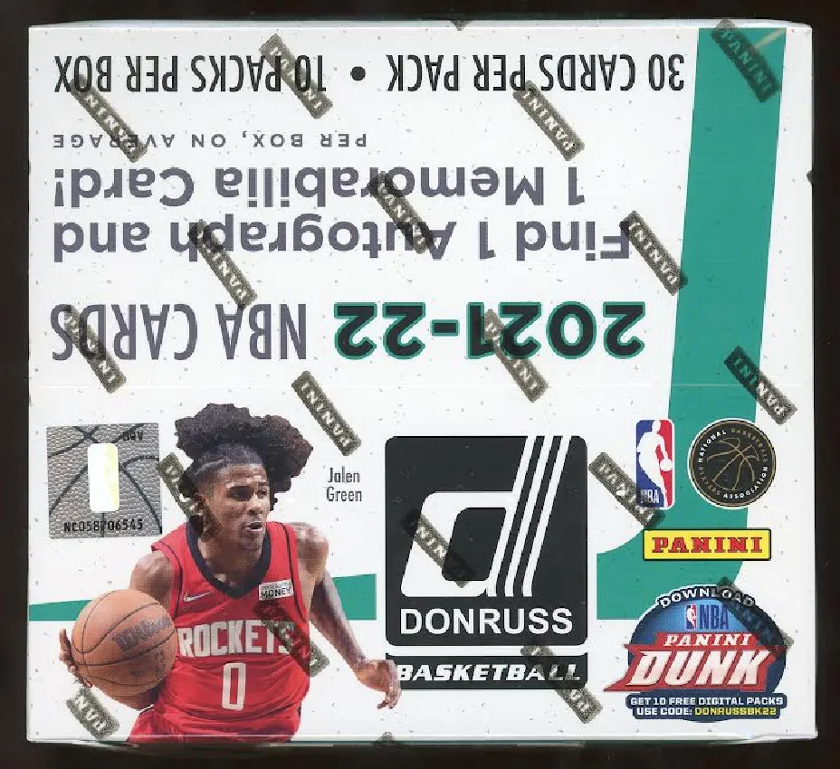 2021/22 Panini Donruss Basketball Hobby Box