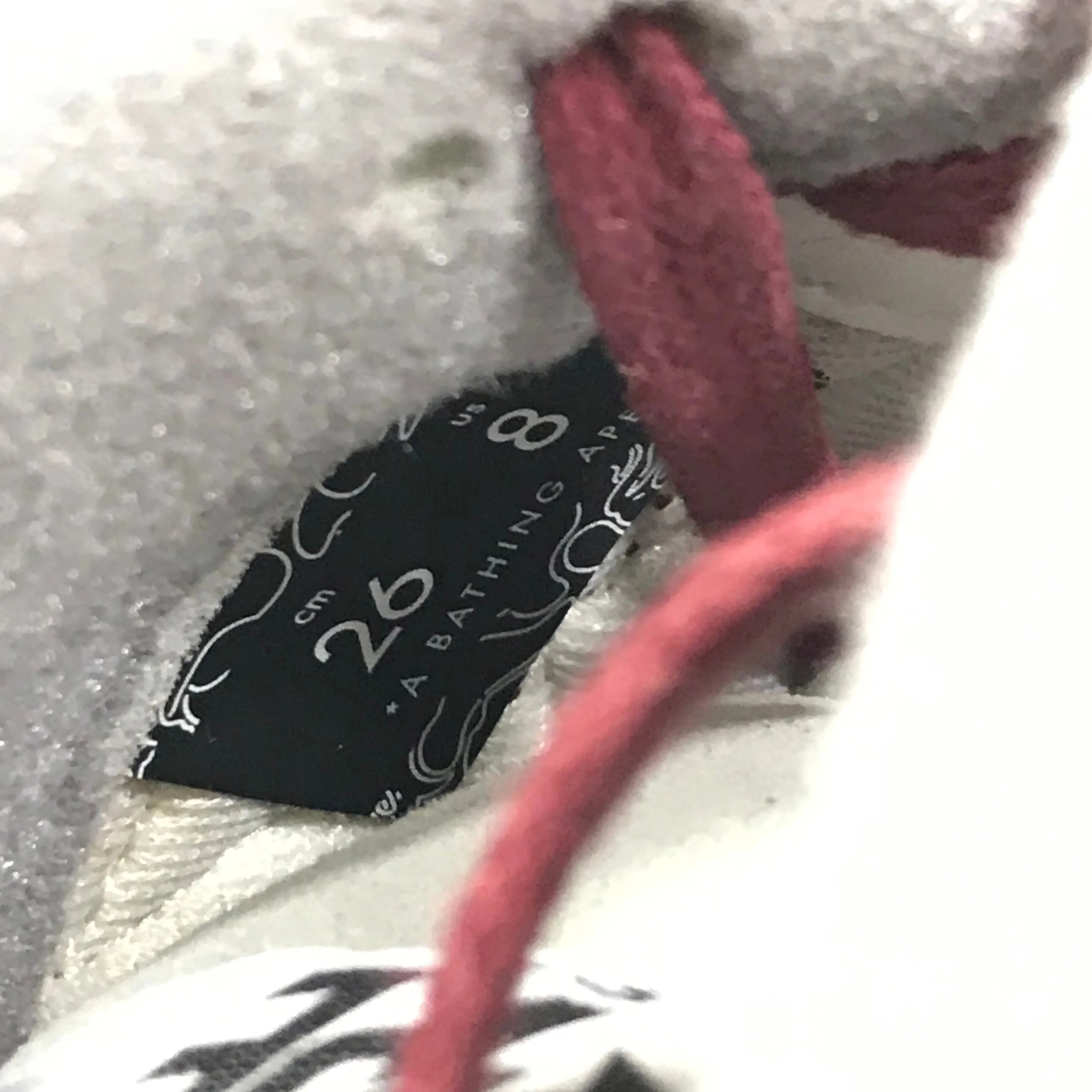 [8] DS! A Bathing Ape Bape Sta 'NB' Trainer Red