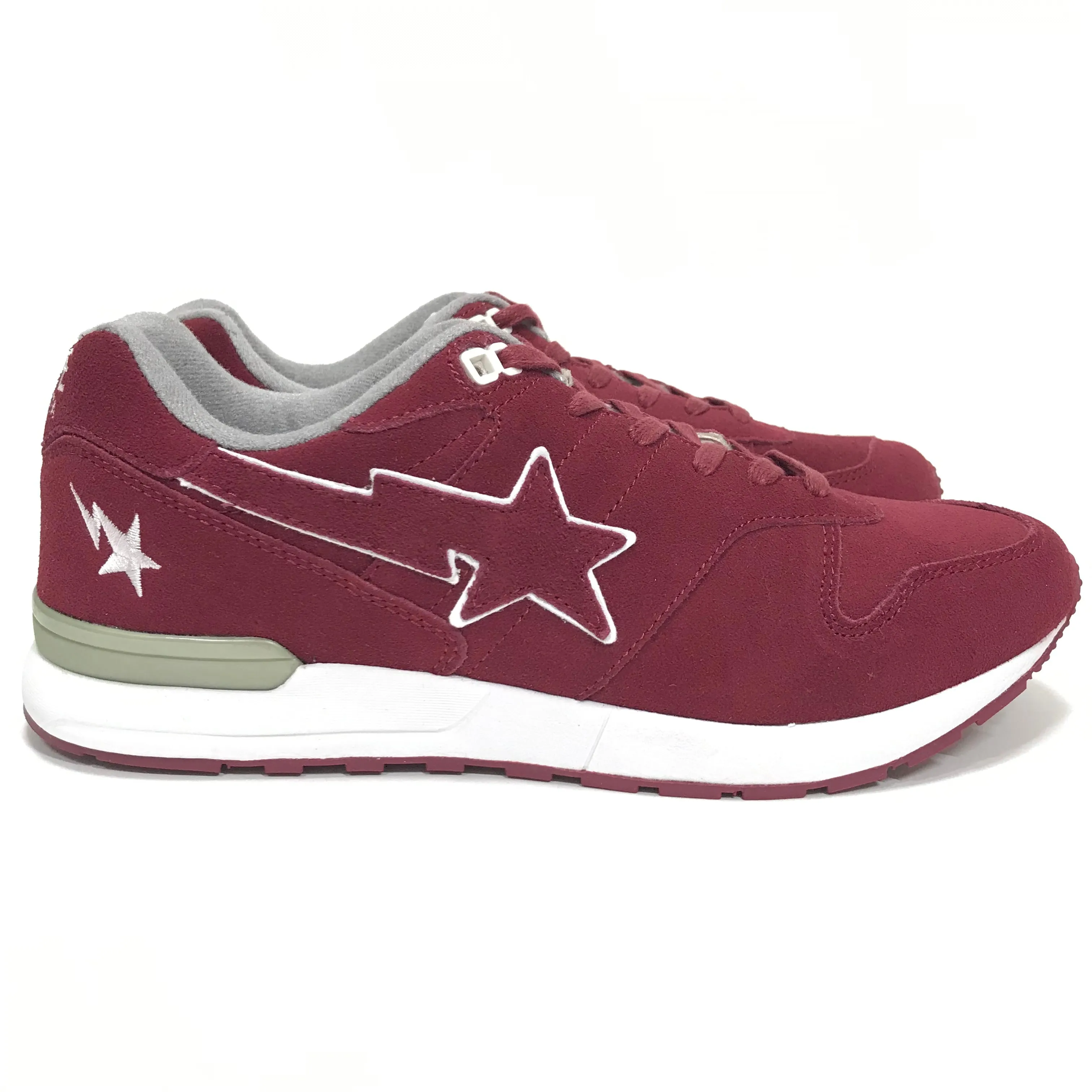 [8] DS! A Bathing Ape Bape Sta 'NB' Trainer Red