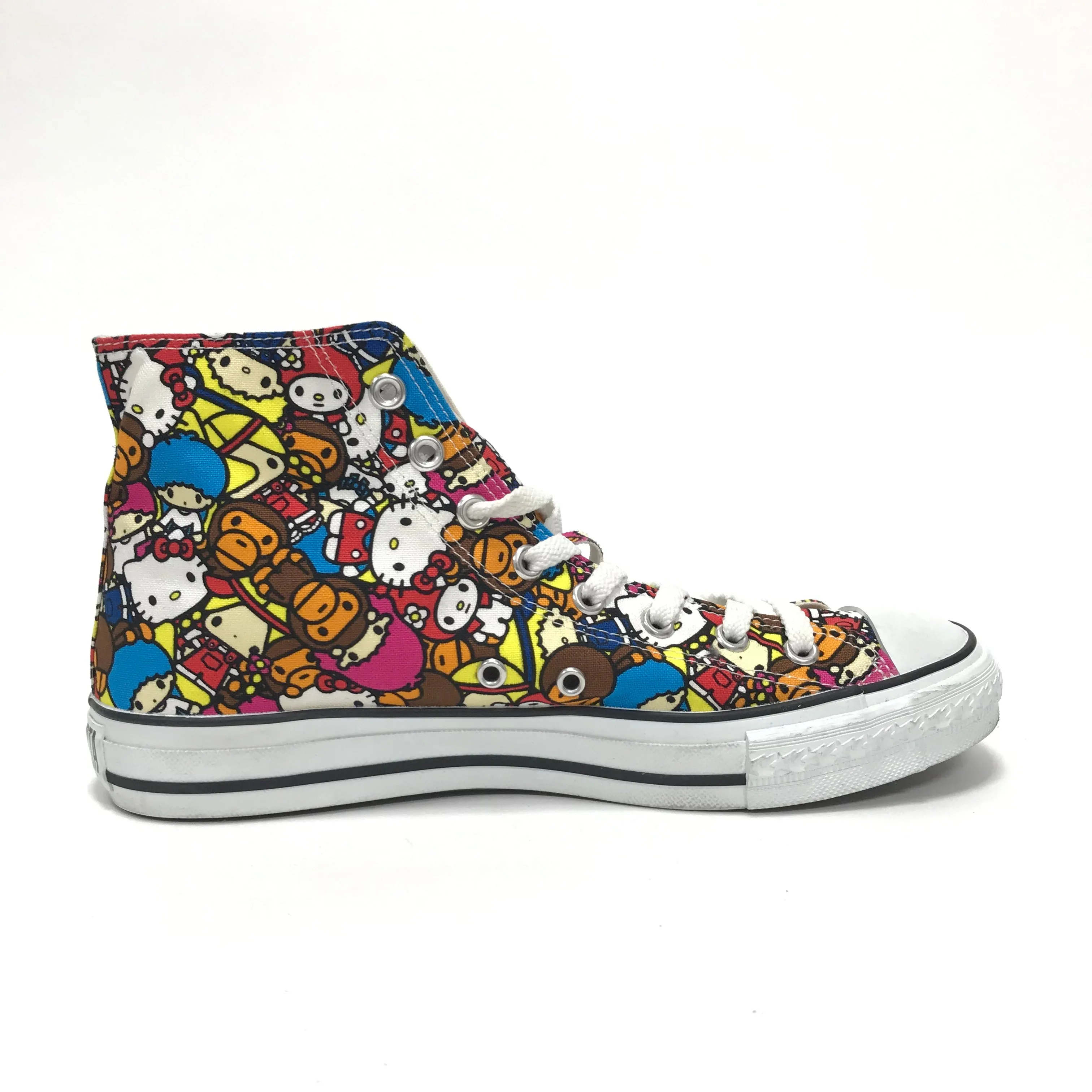[9.5] A Bathing Ape Bape Baby Milo x Hello Kitty Sta 'Chuck Taylor' Shoes
