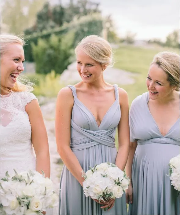 A-line Floor-length V-neck Sexy Simple Cheap Bridesmaid dresses, BD0030