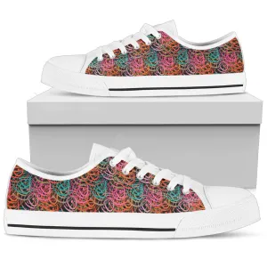 Abstract Ethnic P2 - Women's Low Top Shoes (White)