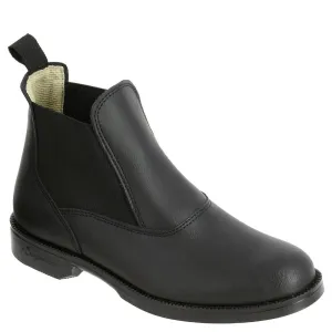Adult Horse Riding Classic Leather Jodhpur Boots - Black