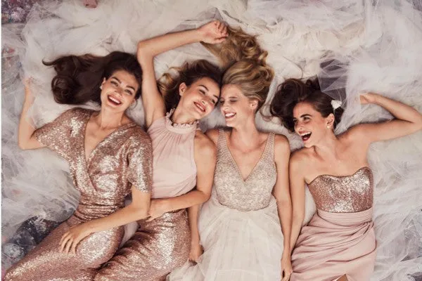 Affordable Mismatched Sequin Charming Long Bridesmaid Dresses, BG51563