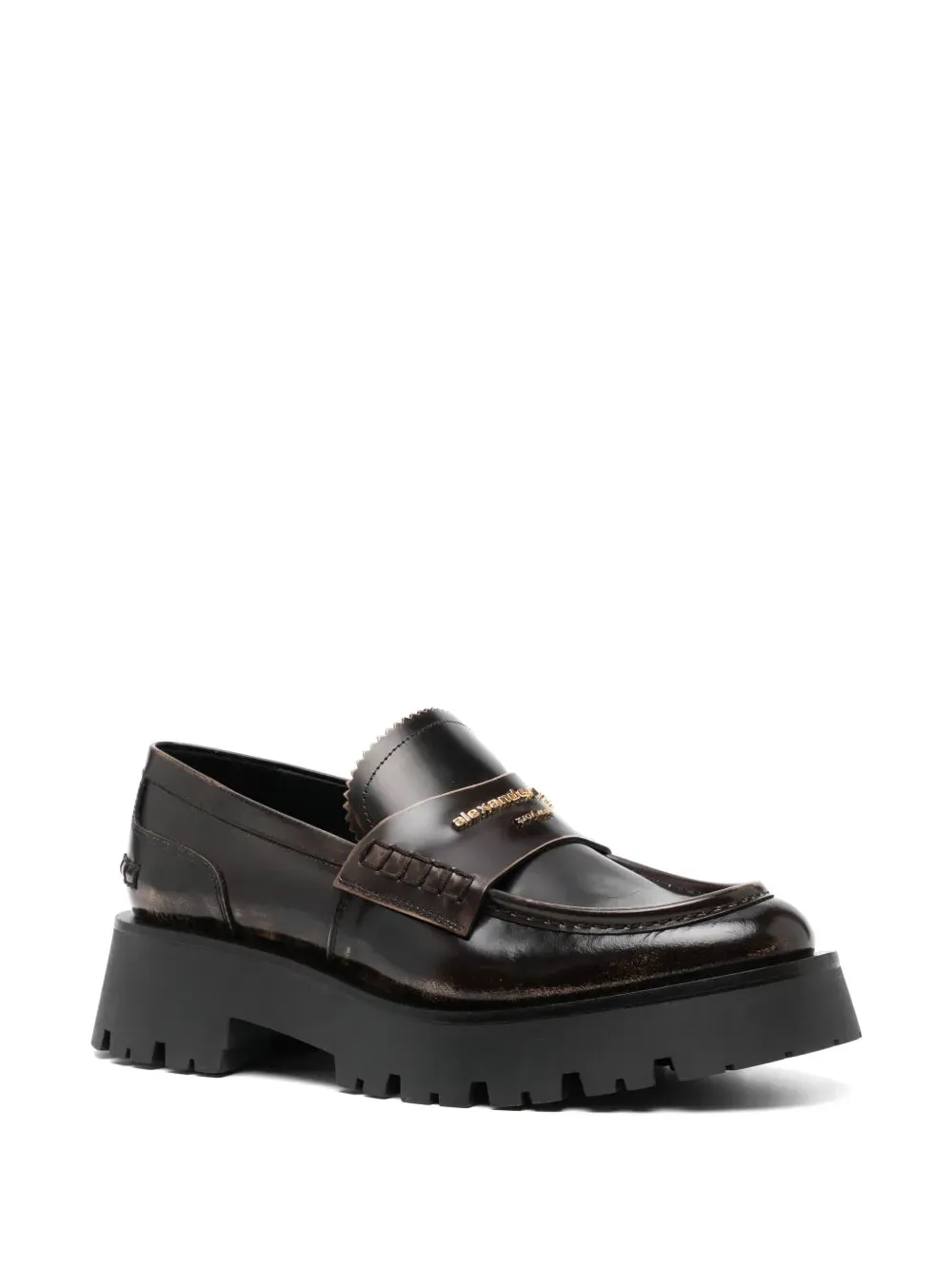 Alexander Wang Carter 45mm mid-heel leather loafers