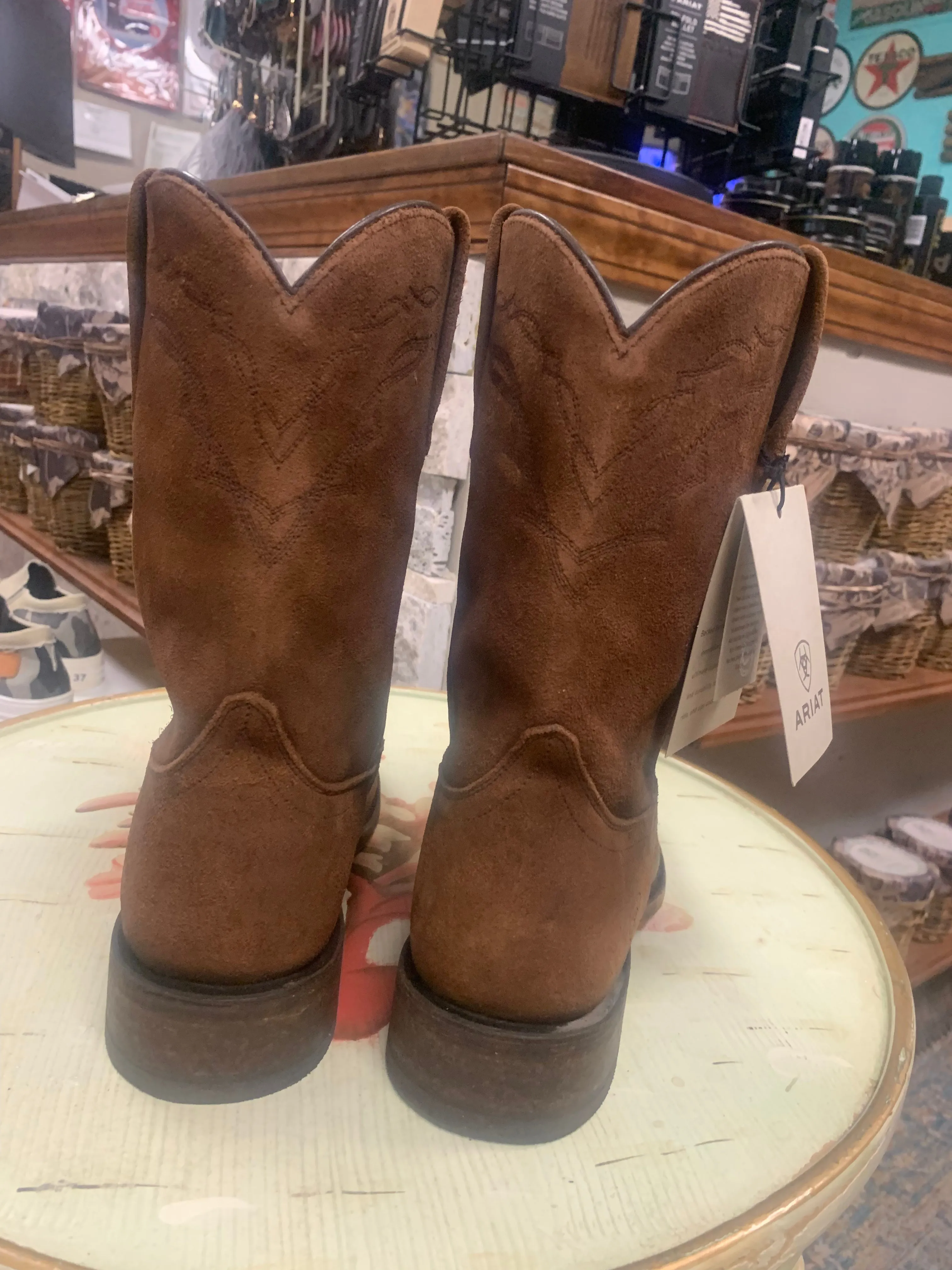 ARIAT MENS DOWNTOWN DISTRESSED WESTERN BOOT-MEDIUM TOE