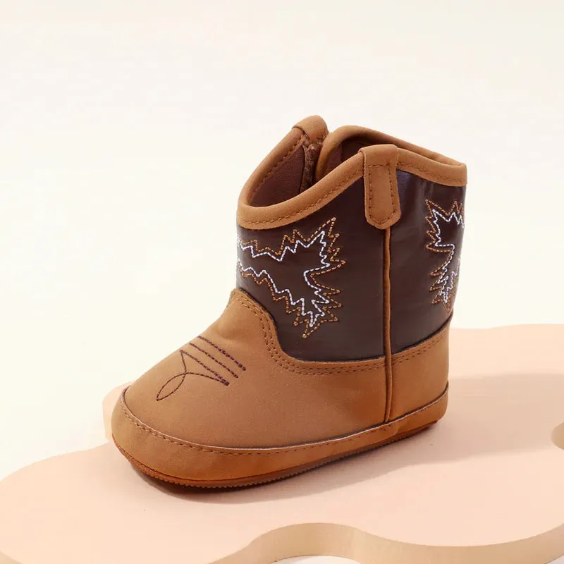 Baby Little Boots Soft PU Leather First Walkers