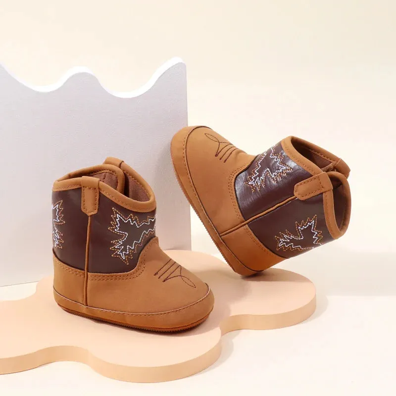 Baby Little Boots Soft PU Leather First Walkers