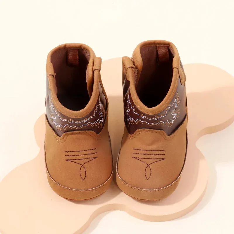 Baby Little Boots Soft PU Leather First Walkers