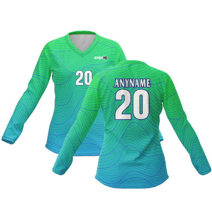 Basketball Women's Long Sleeve V-Neck Jersey