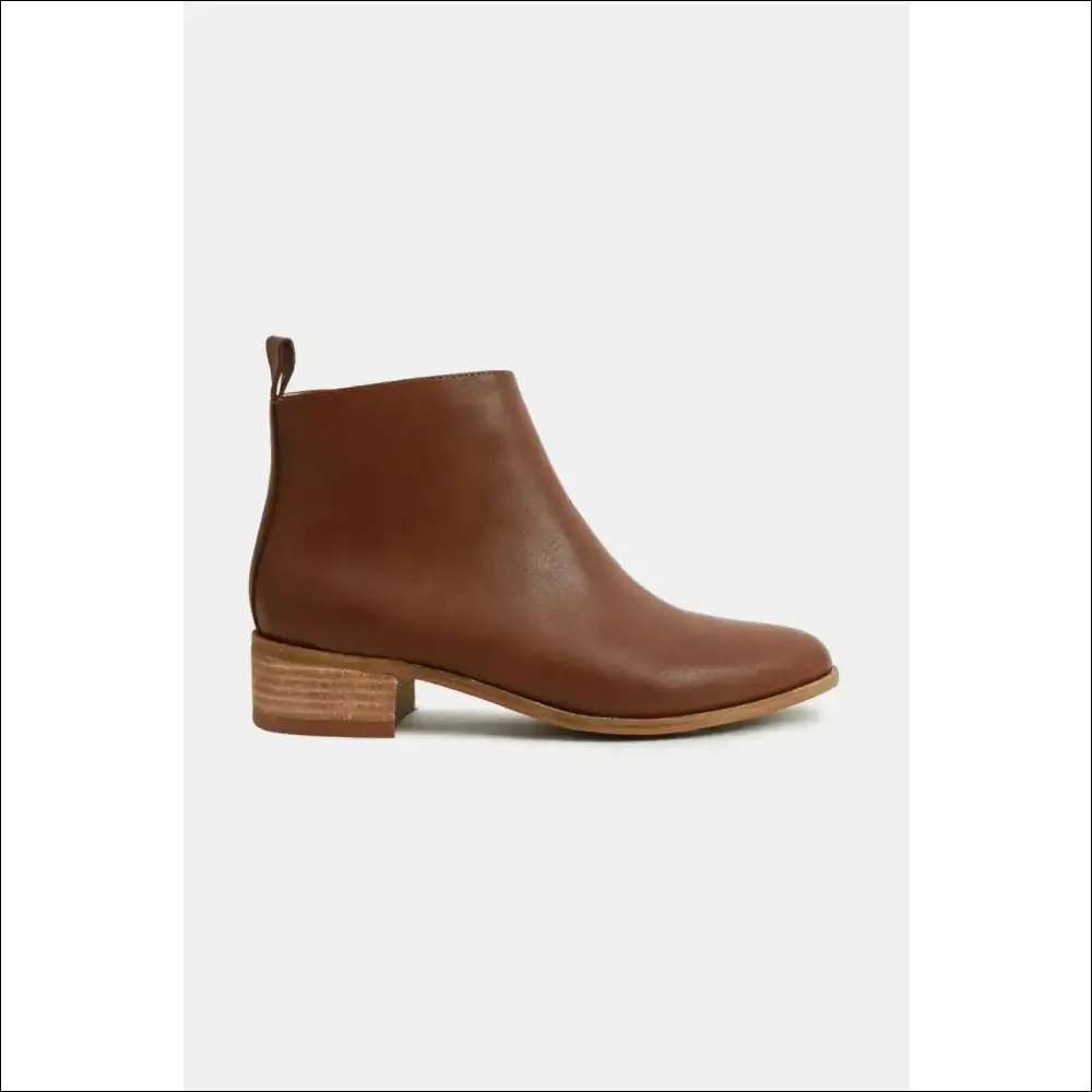 Beast Fashion PU Leather Block Heel Boots