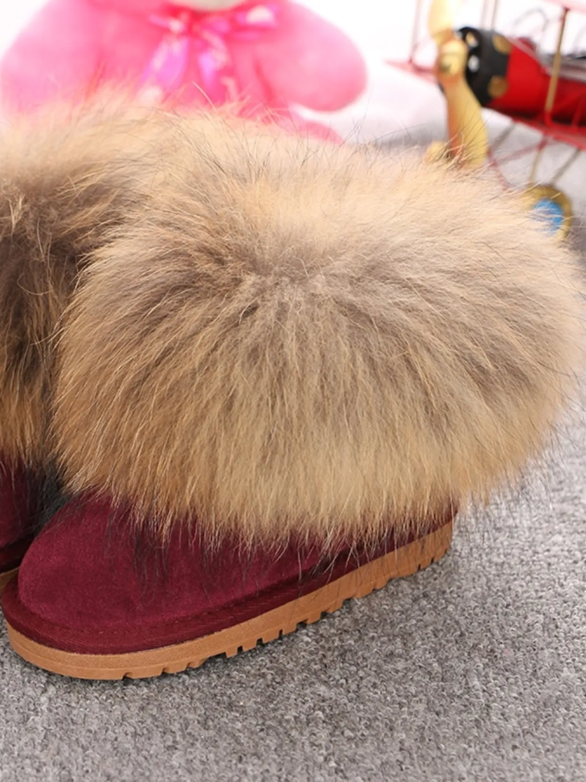 Big Faux Fur Winter Boots by Liv and Mia