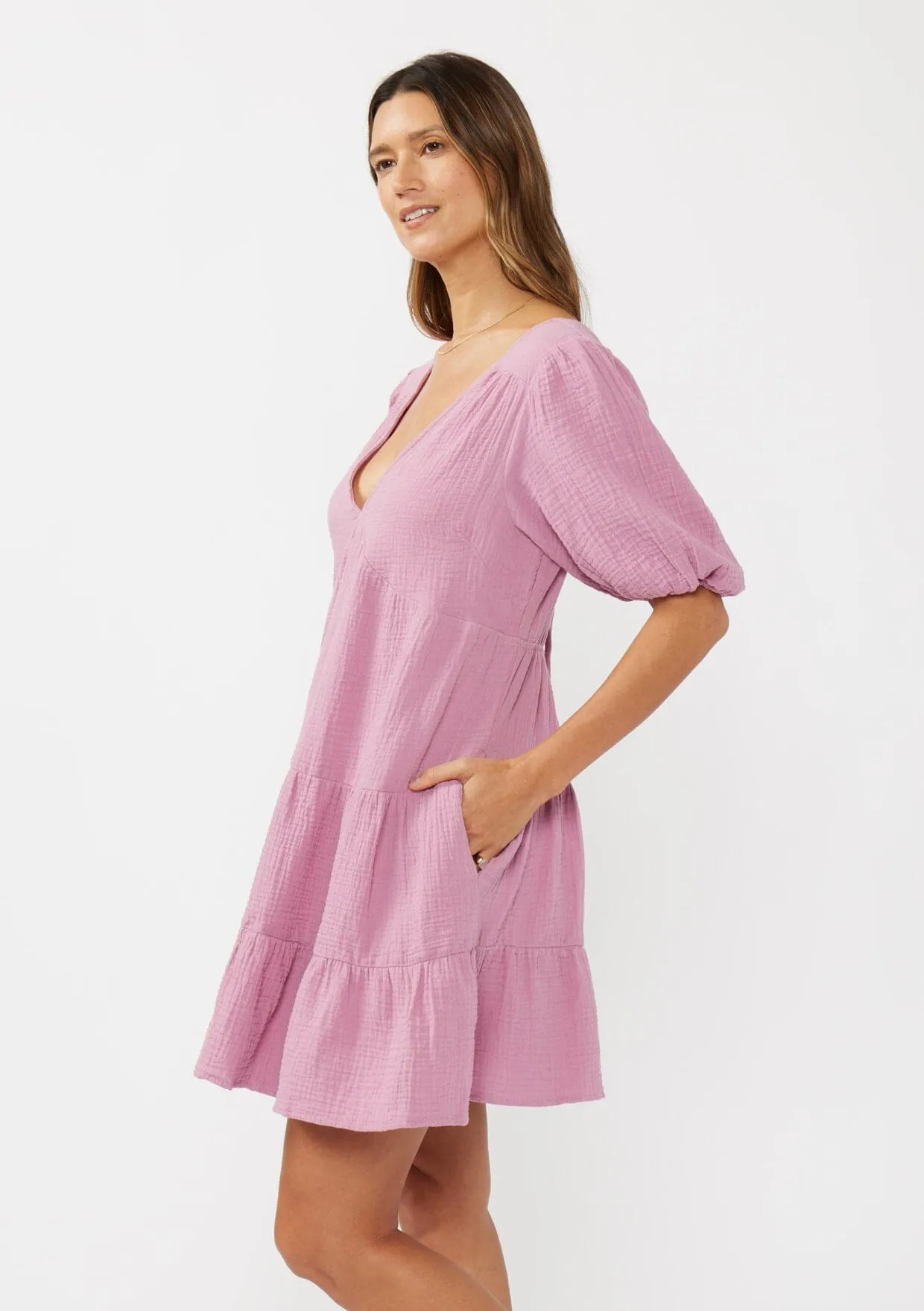 Blaire Puff Sleeve Mini Dress