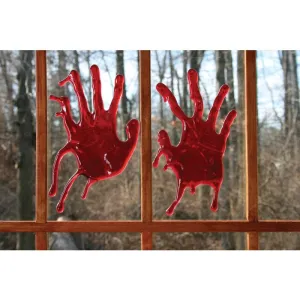 Bloody Handprint Window Clings