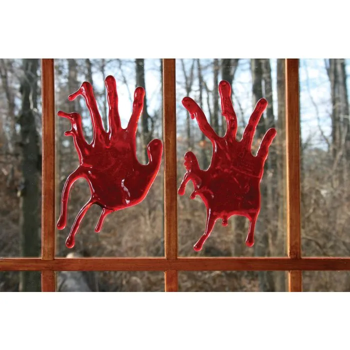 Bloody Handprint Window Clings