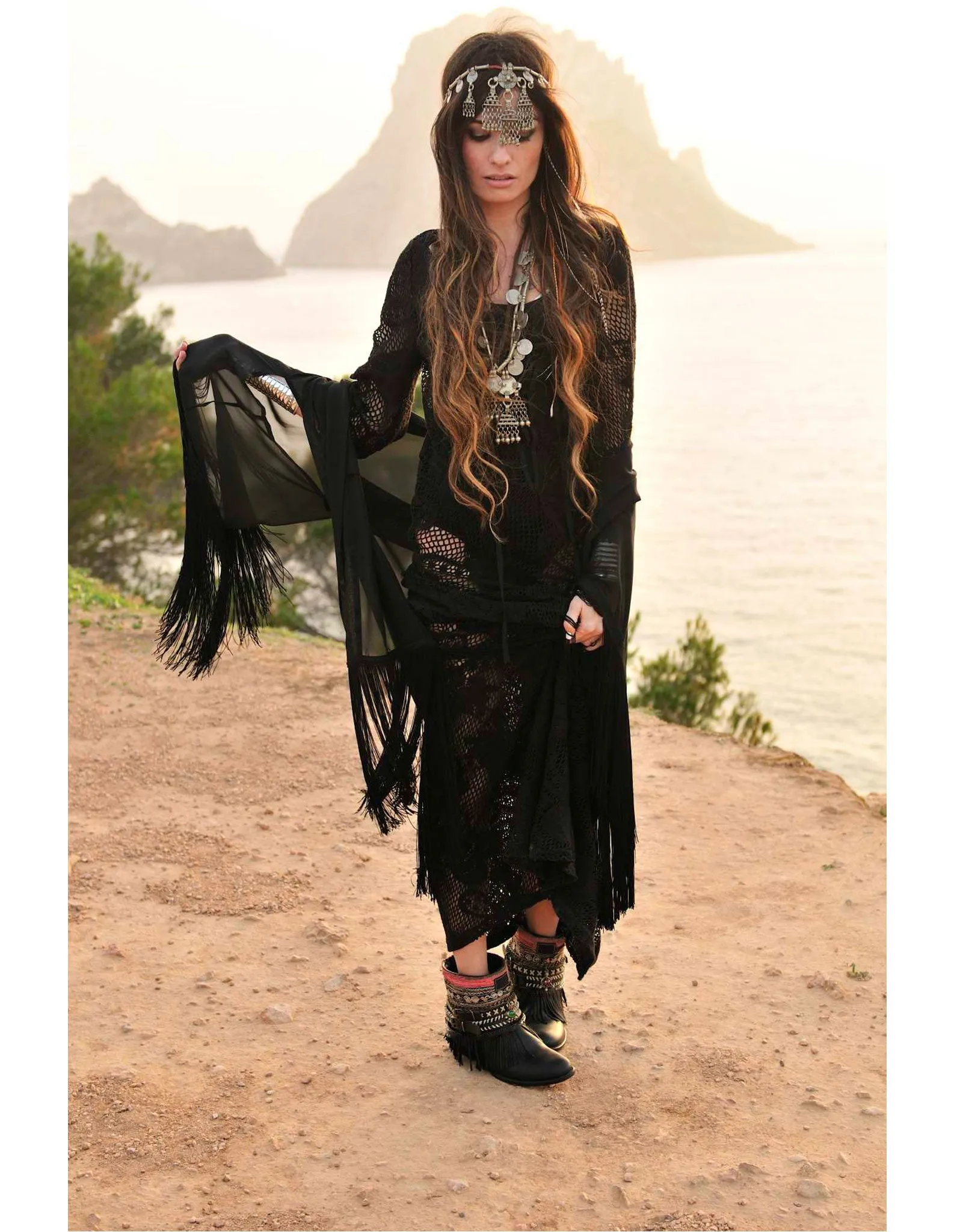 Boho Custom Made Boots - Black