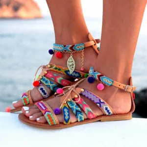 Boho Rainbow  Sandals