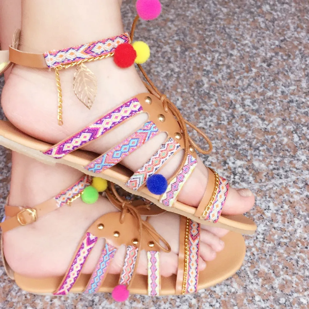 Boho Rainbow  Sandals