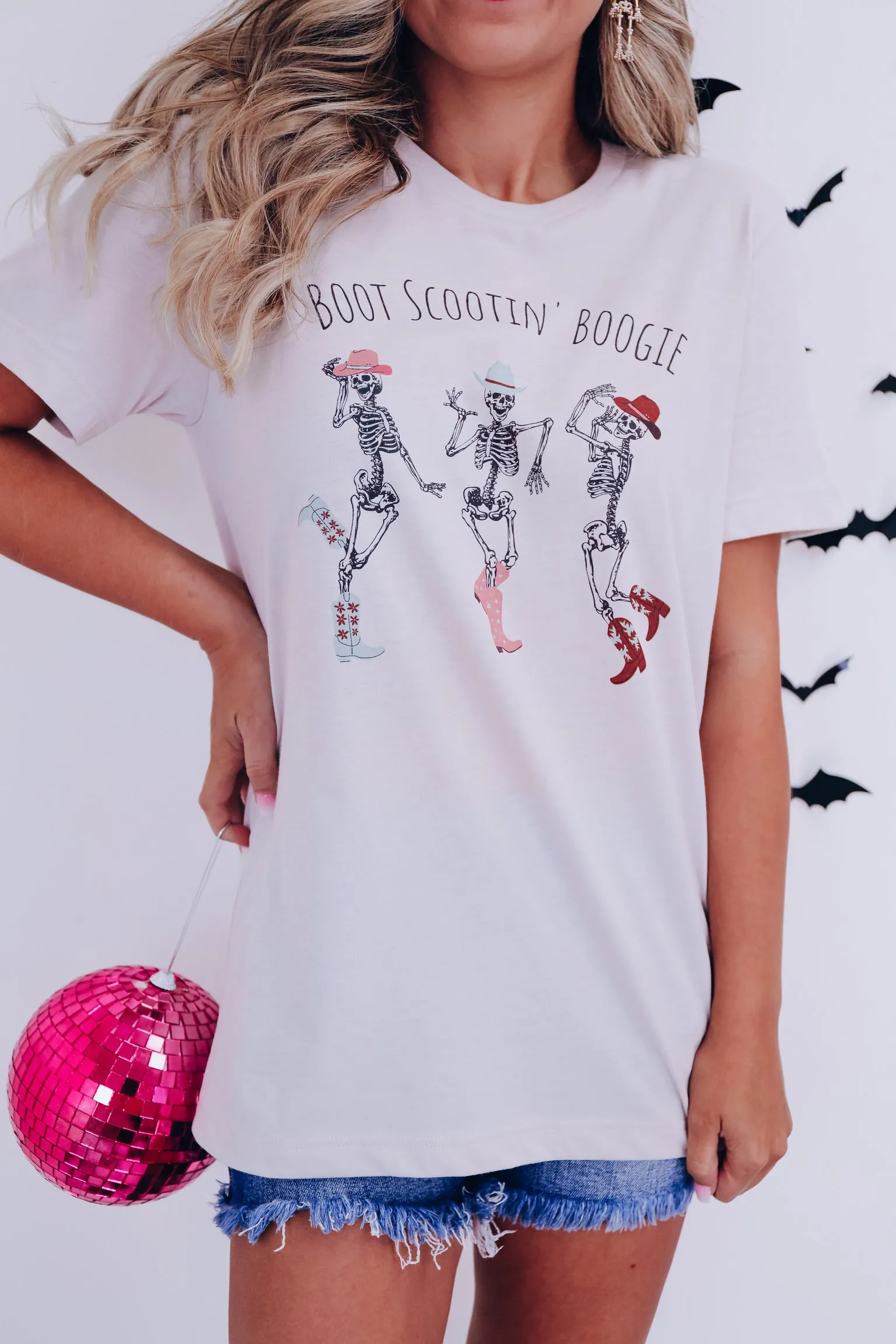 Boot Scootin' Boogie Skeleton Graphic Tee