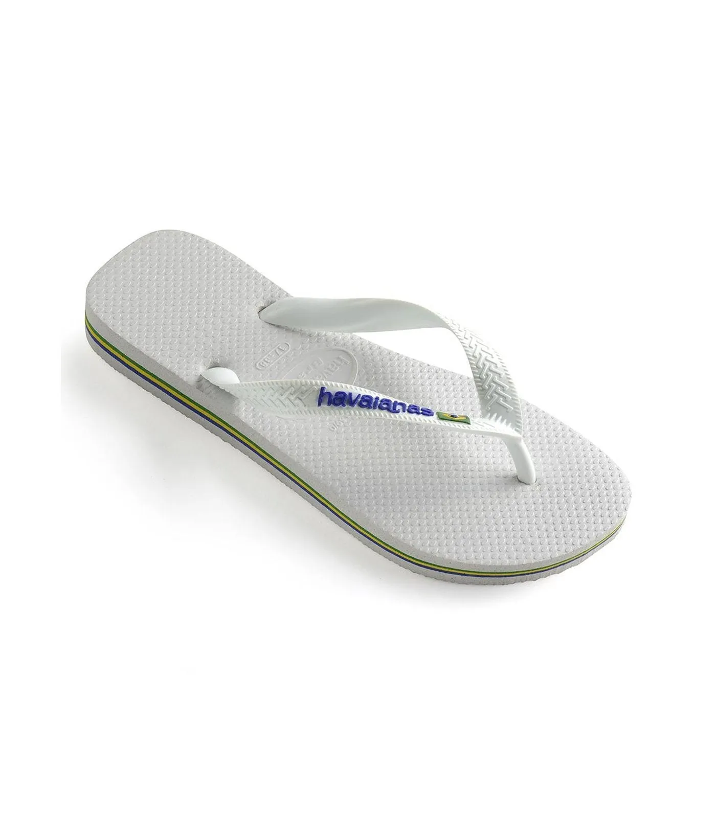 Brazil Logo Flip Flops - White
