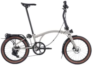 Brompton G Line with Rack Large Folding Bike - Traildust White