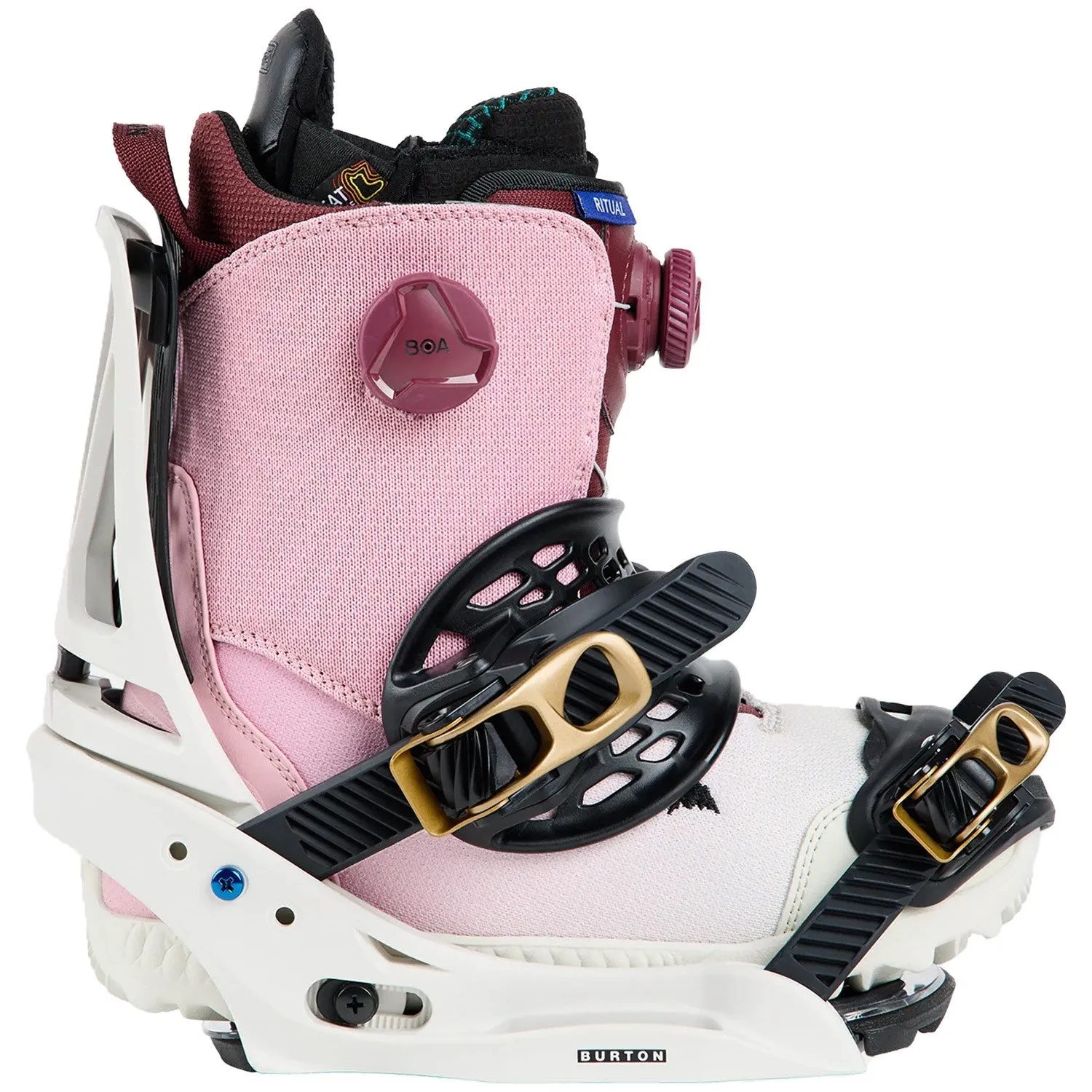 Burton Escapade Snowboard Bindings Womens White / Gold