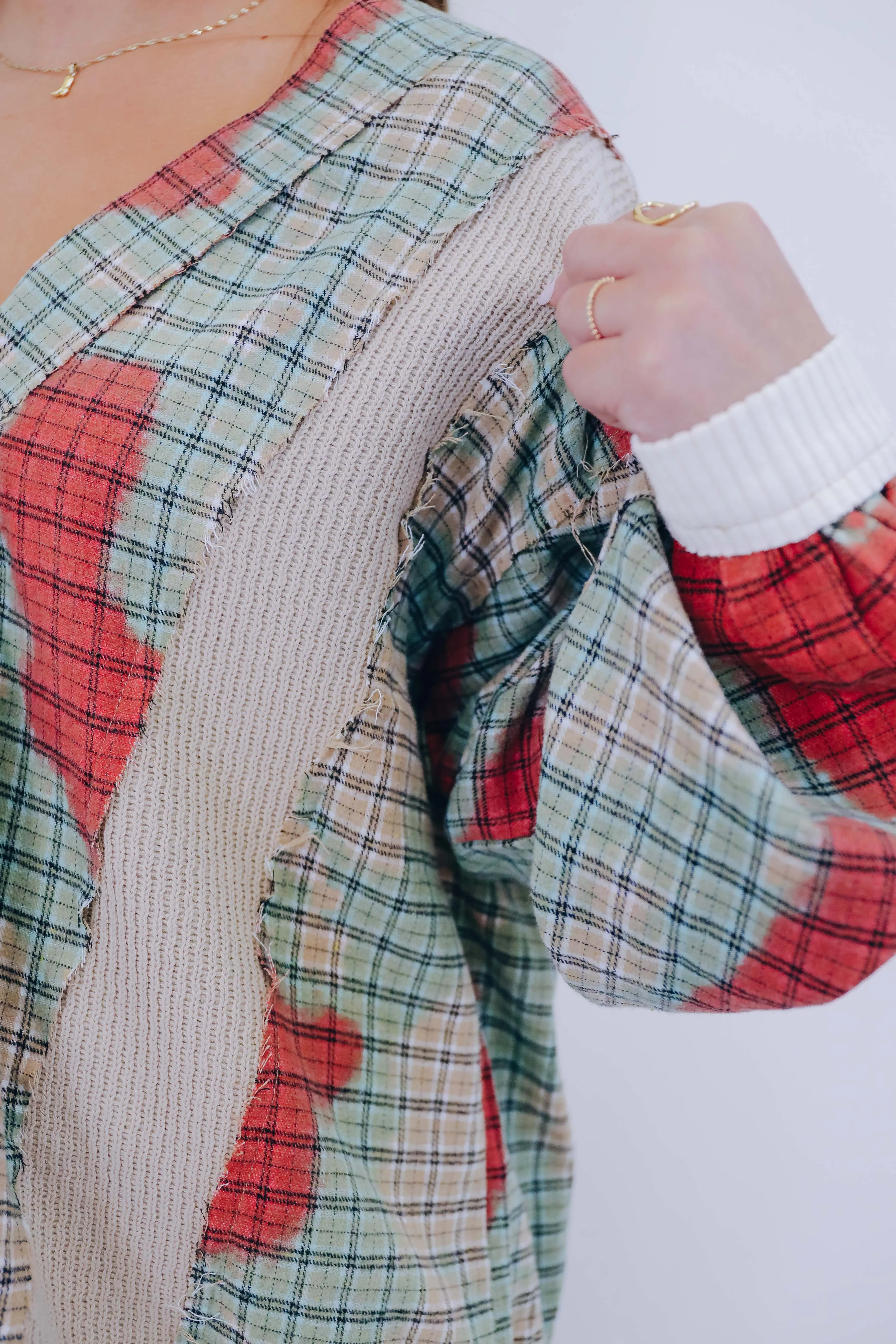 Cambridge Contrasting Colorblock Cardigan