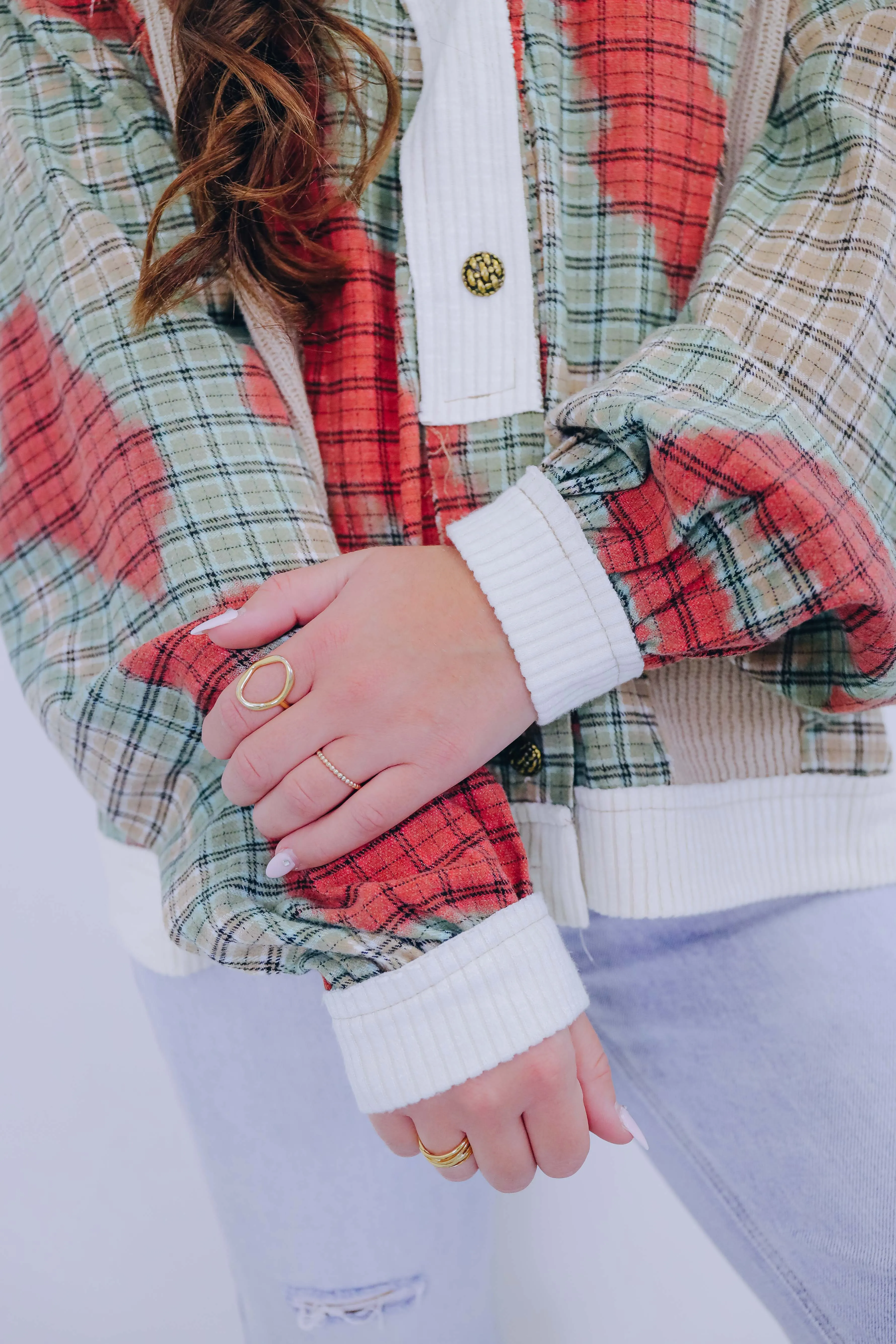 Cambridge Contrasting Colorblock Cardigan