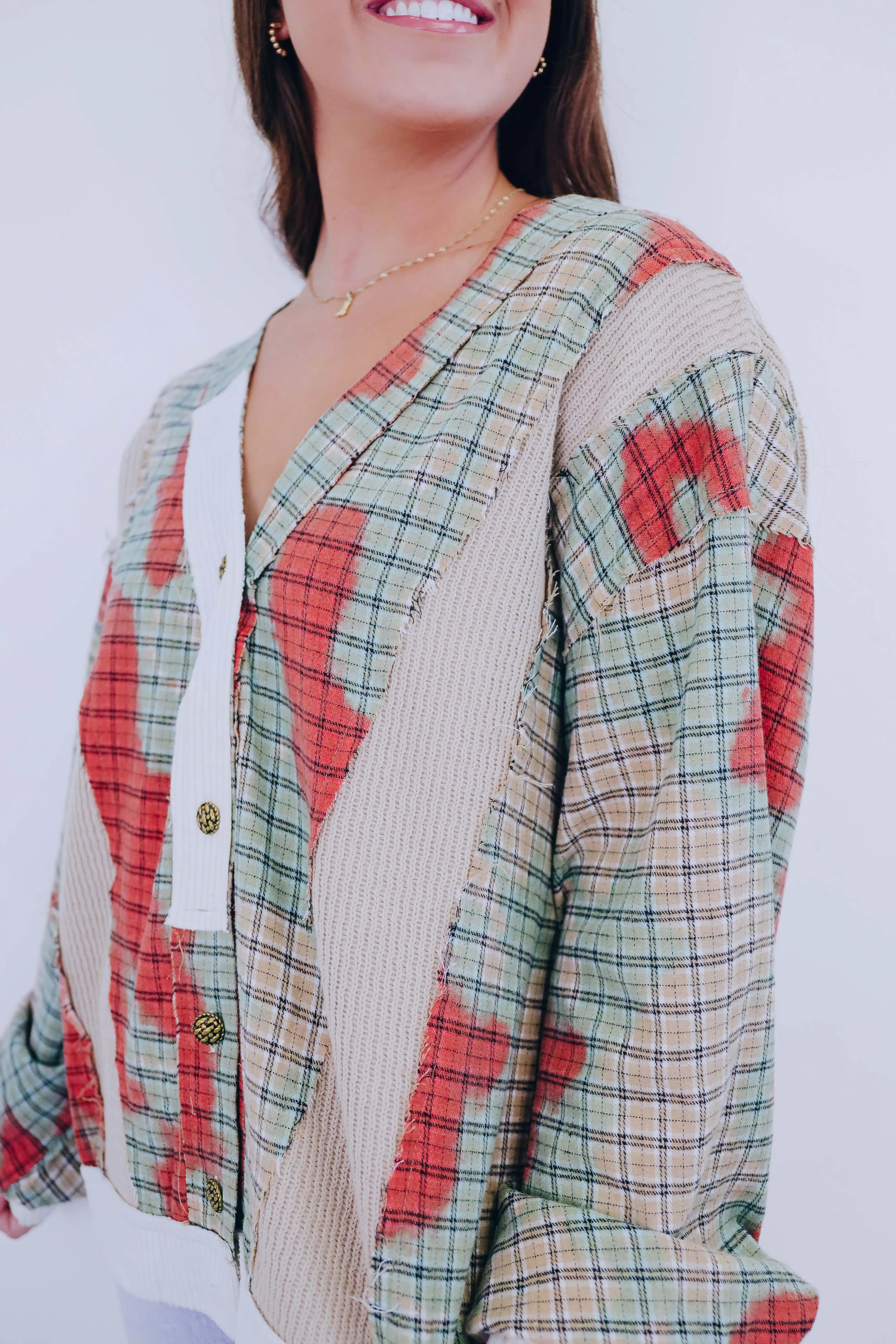 Cambridge Contrasting Colorblock Cardigan