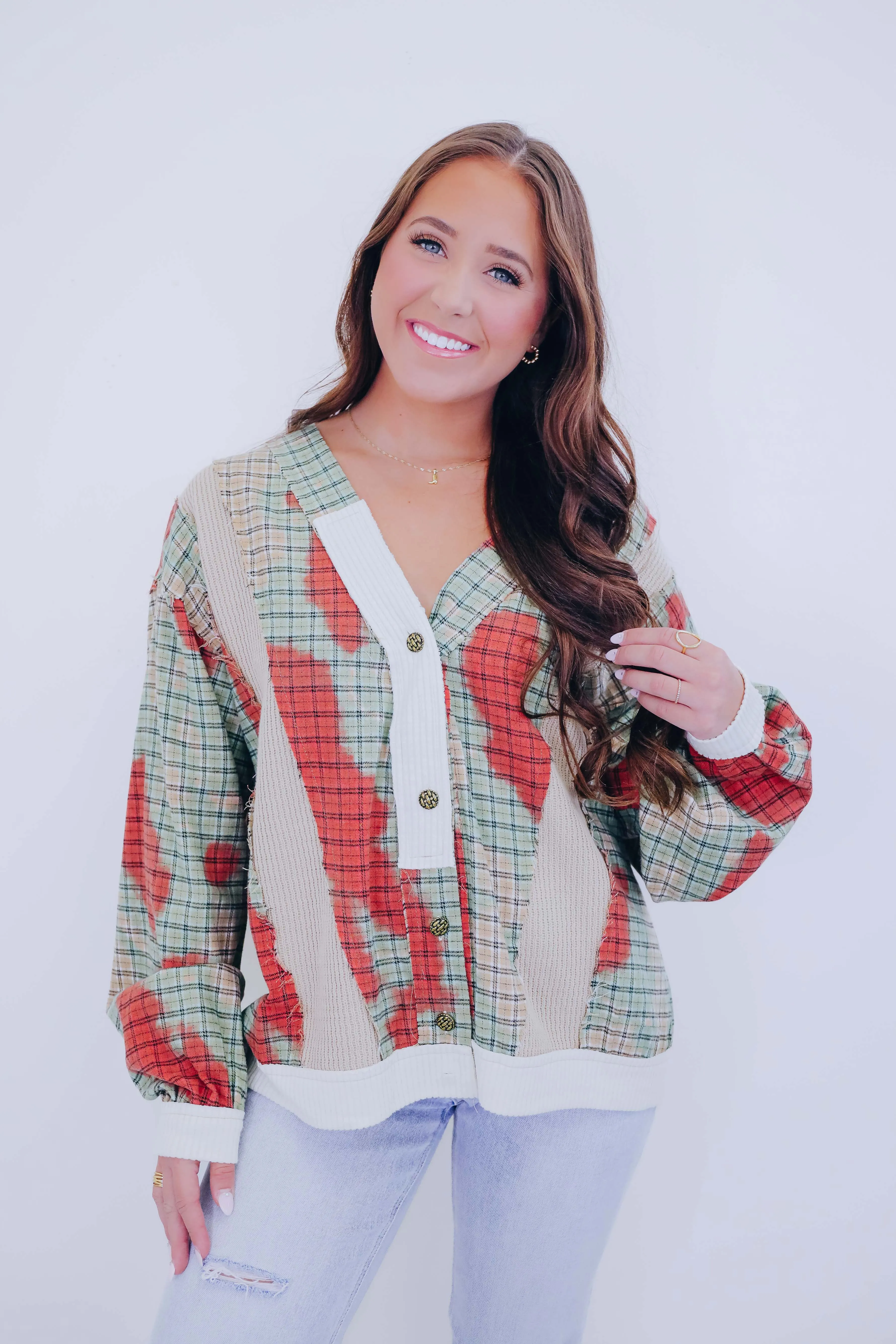 Cambridge Contrasting Colorblock Cardigan