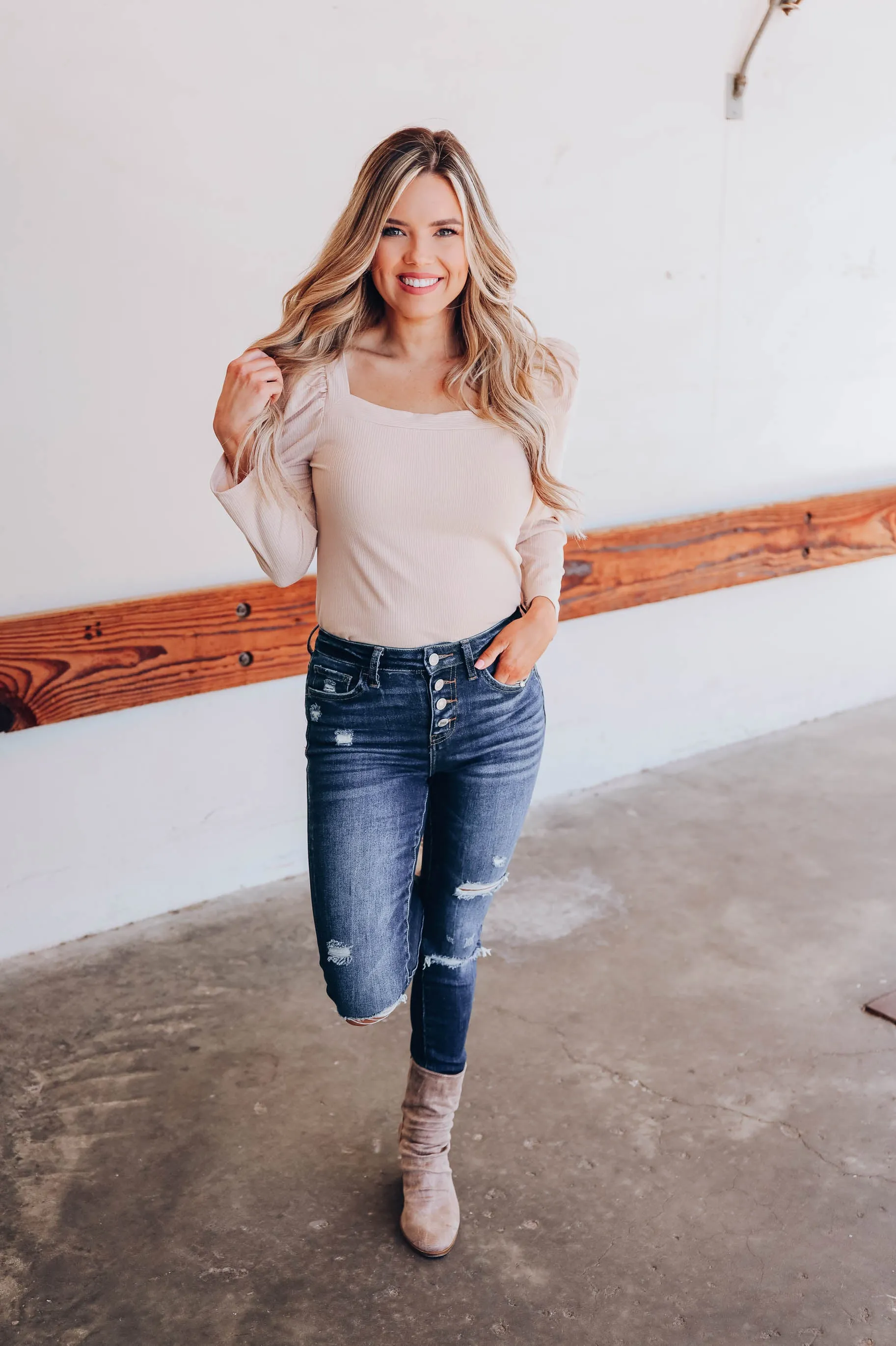 Cambridge Square Neck Top