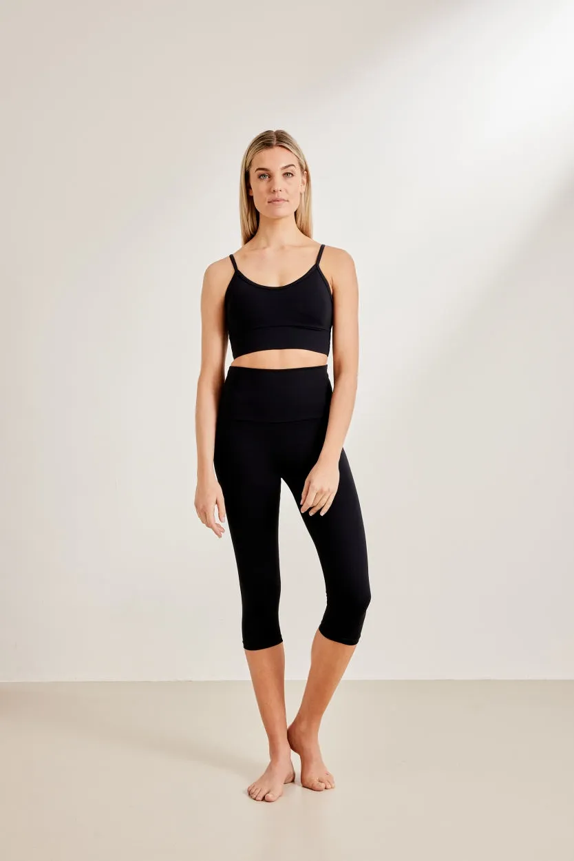 Capri Leggings High Waistband | Black