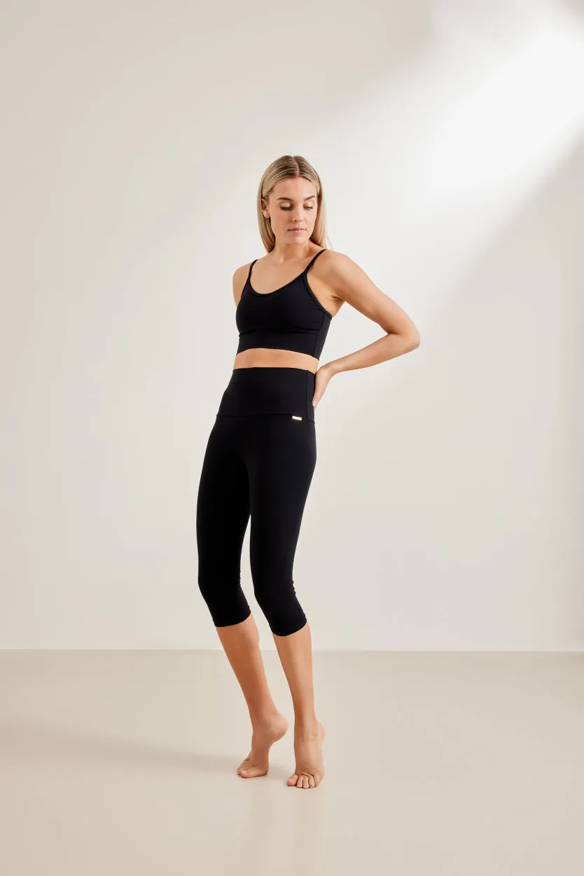 Capri Leggings High Waistband | Black