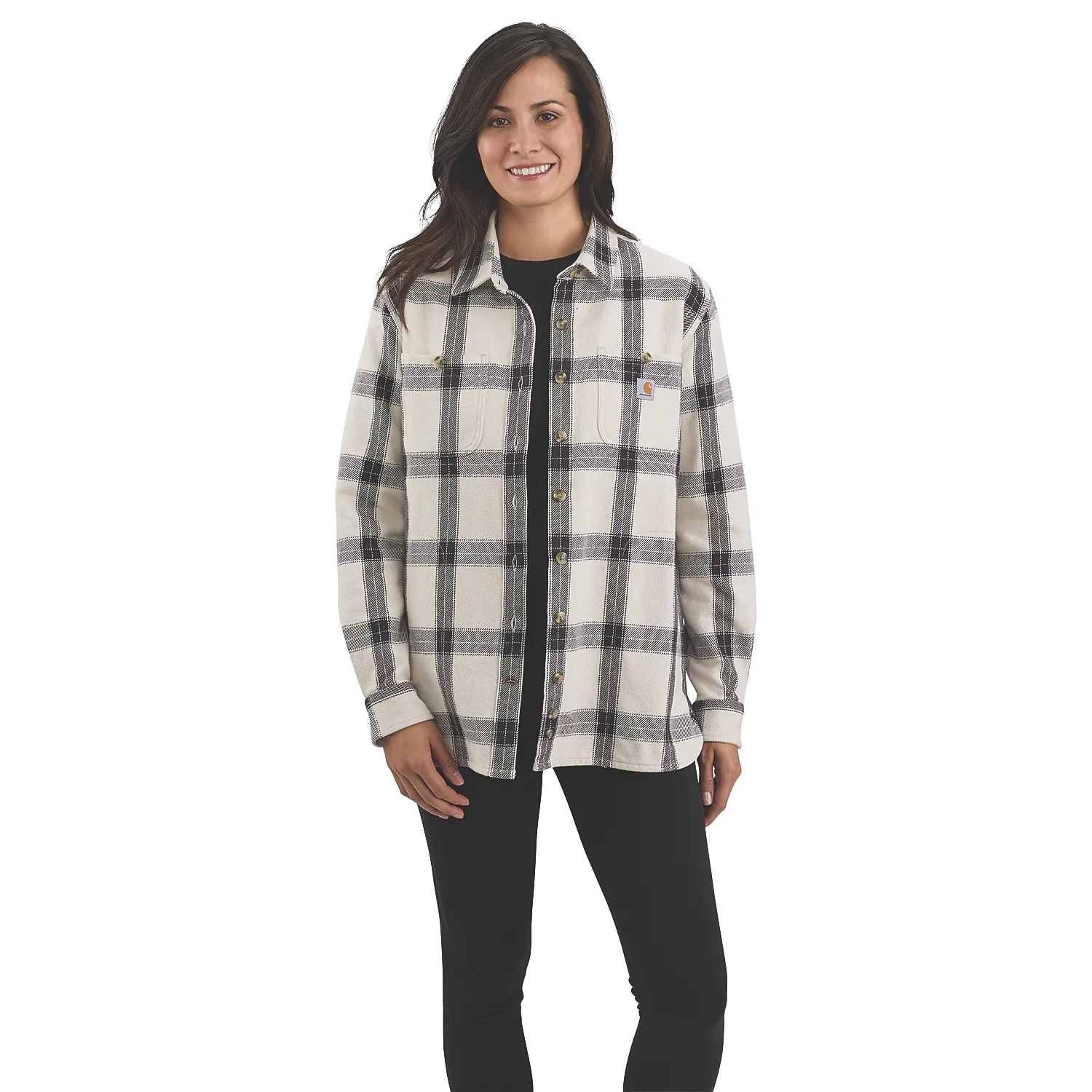 Carhartt women's twill long sleeve plaid shirt - 105576