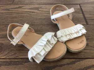 Cat&Jack ruffle sparkly sandals-10