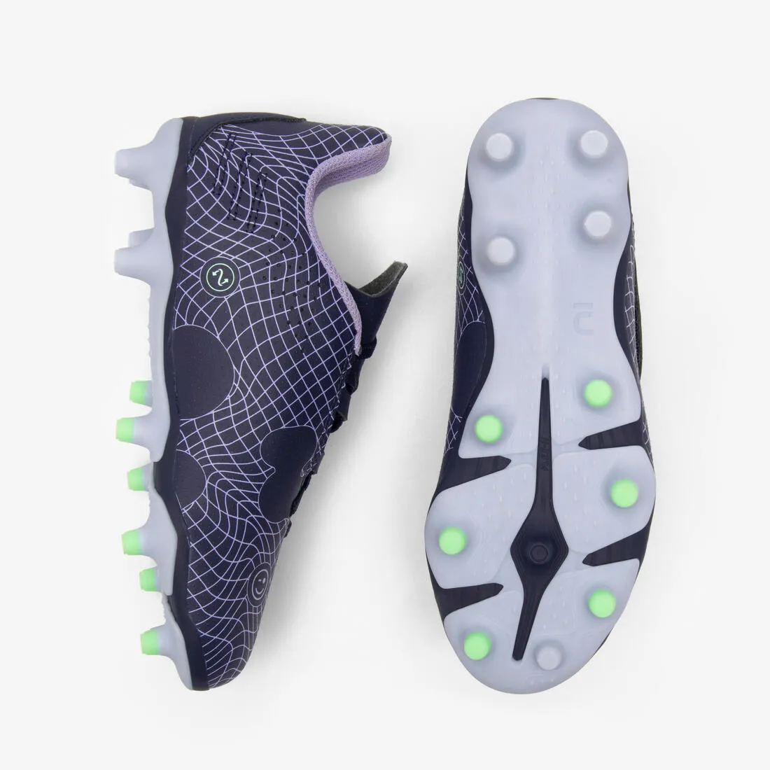 CHAUSSURES DE FOOTBALL ENFANT A SCRATCH VIRALTO I EASY FG NEBULA
