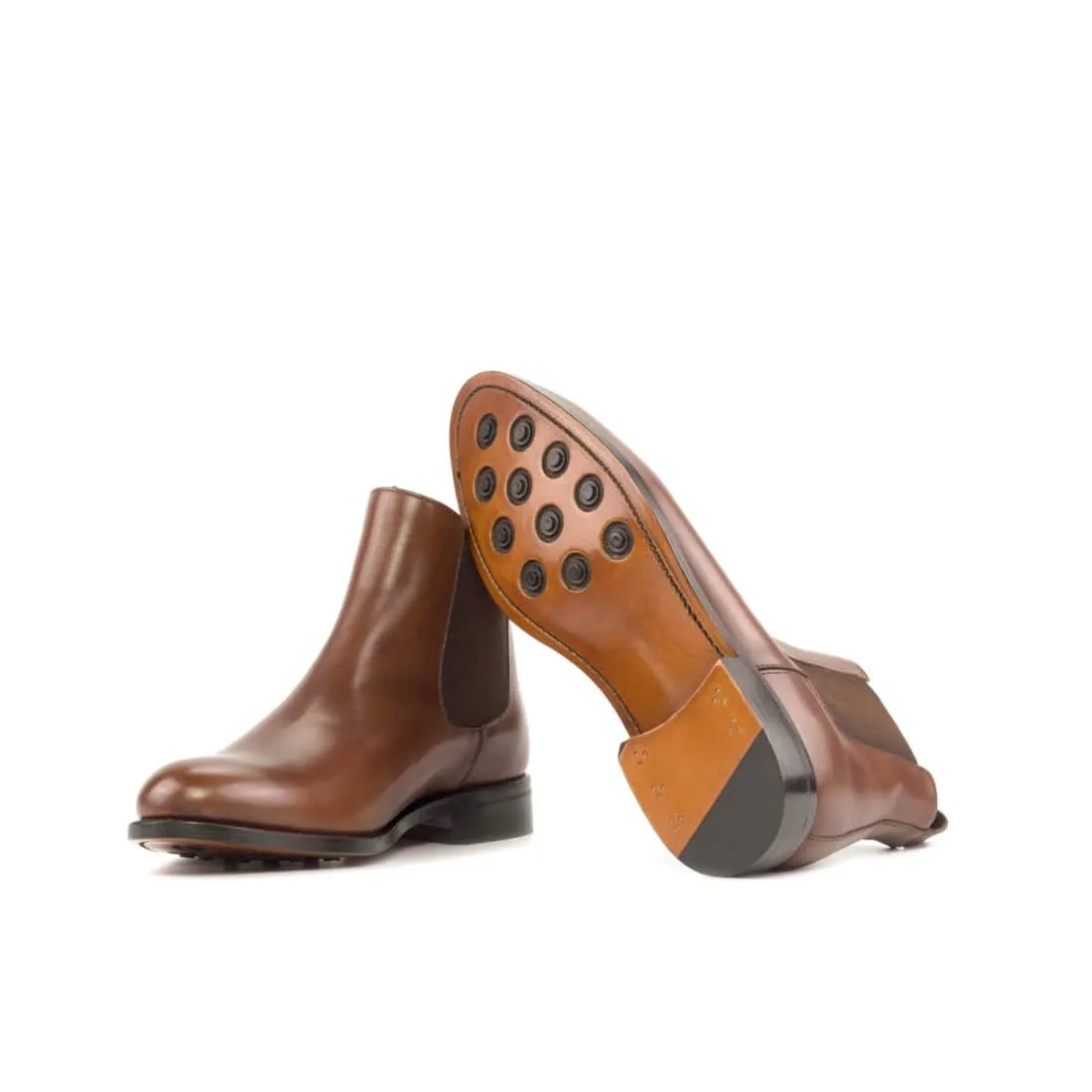 Cheslea Boots en cuir marron moyen