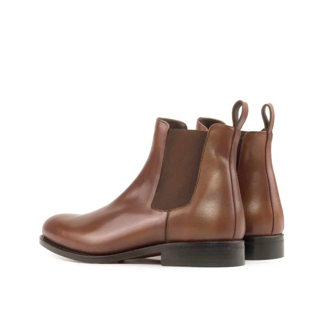 Cheslea Boots en cuir marron moyen