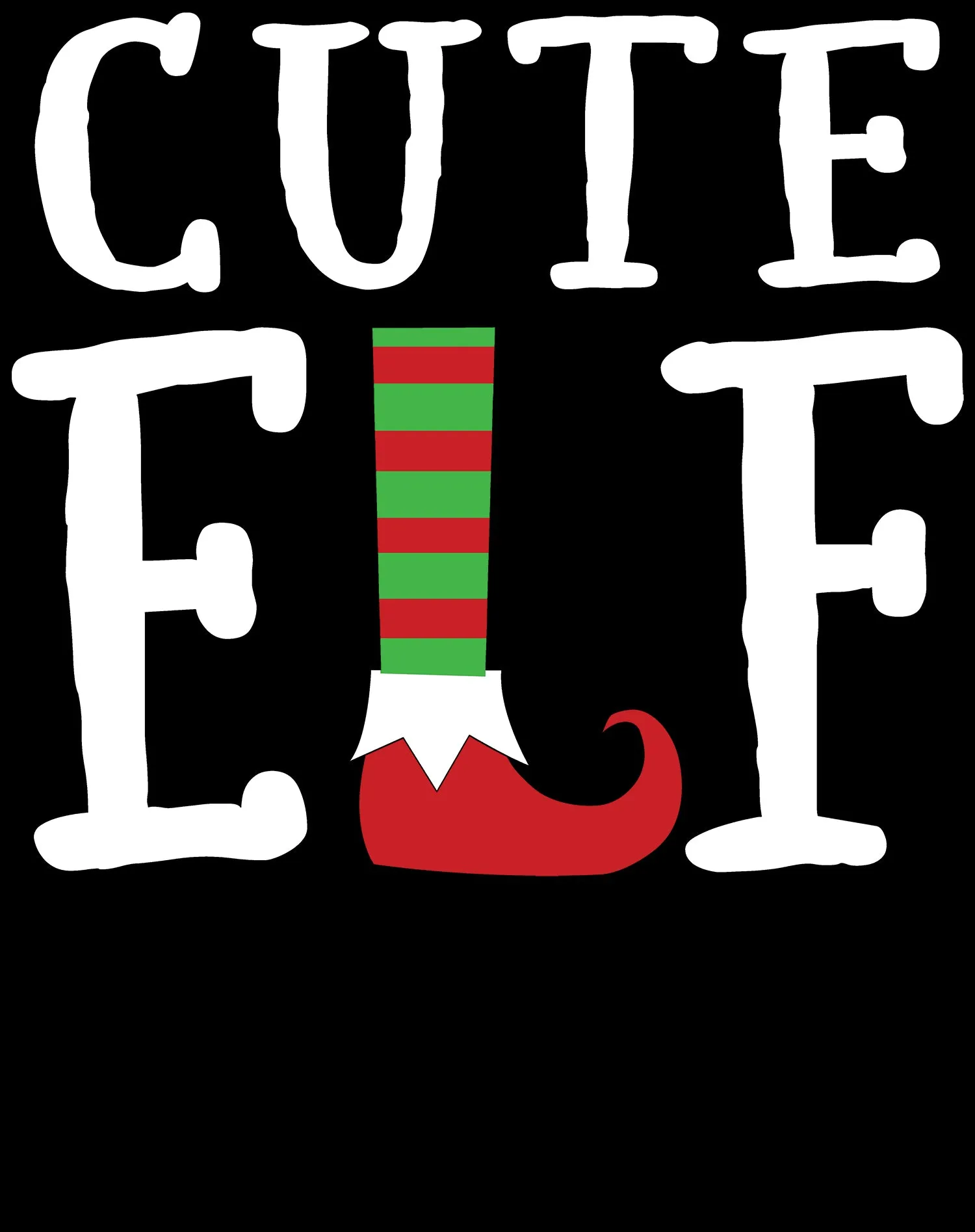 Christmas Elf Squad Cute Shoes Meme Funny Matching Family Kid's T-Shirt