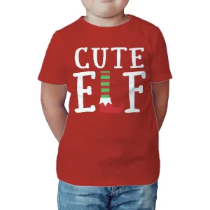 Christmas Elf Squad Cute Shoes Meme Funny Matching Family Kid's T-Shirt