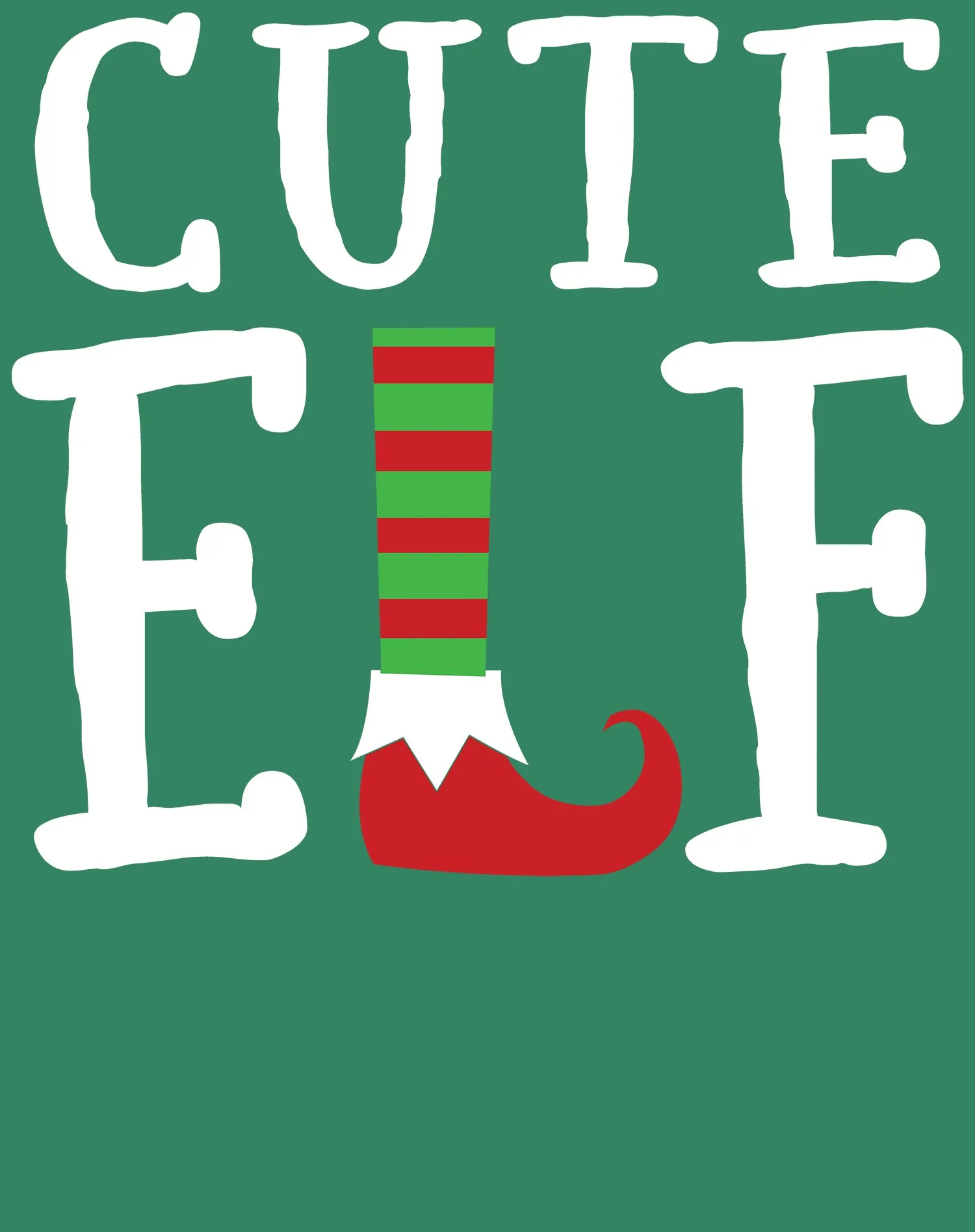 Christmas Elf Squad Cute Shoes Meme Funny Matching Family Kid's T-Shirt