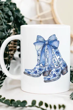 Coastal Cowgirl Coquette Bow Ceramic Mug