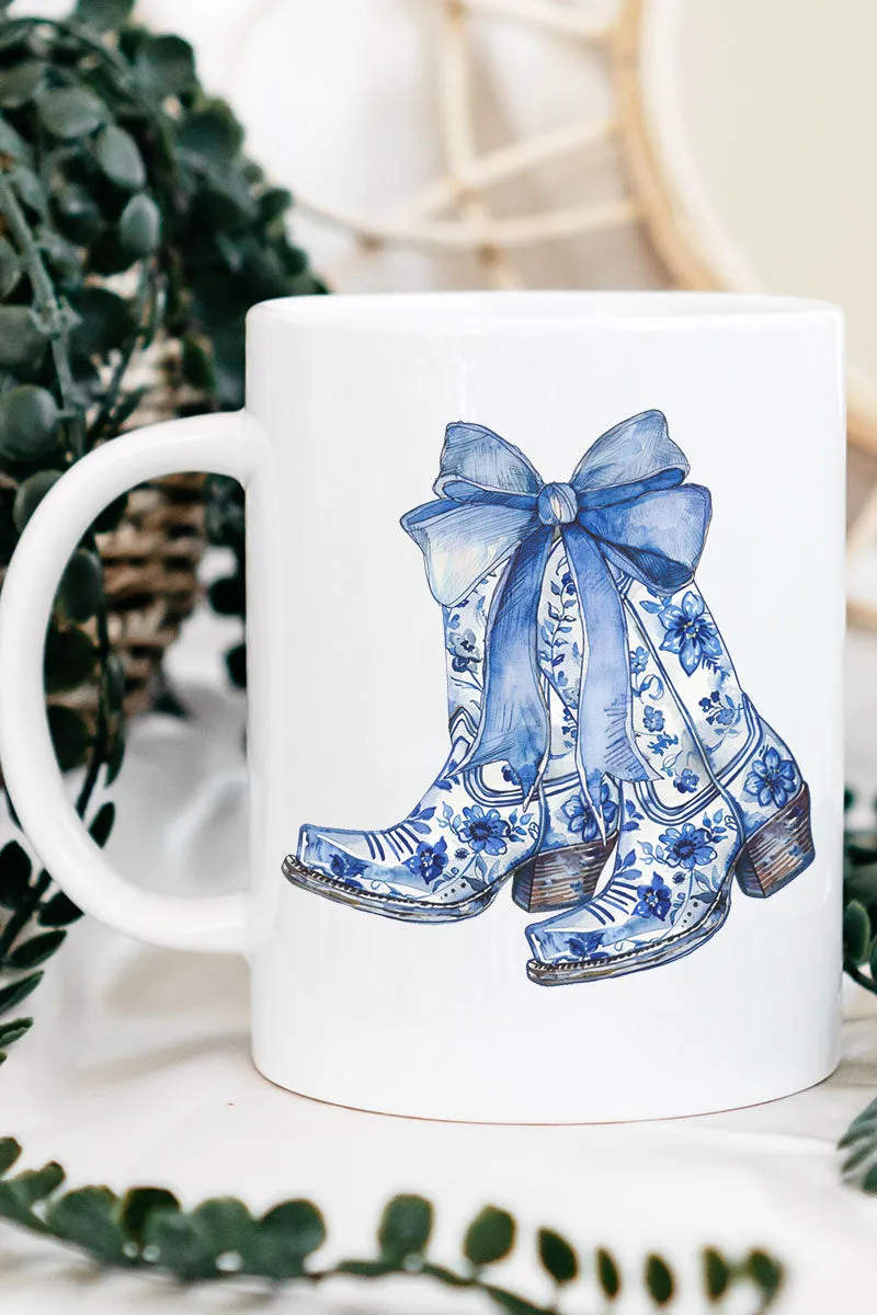 Coastal Cowgirl Coquette Bow Ceramic Mug
